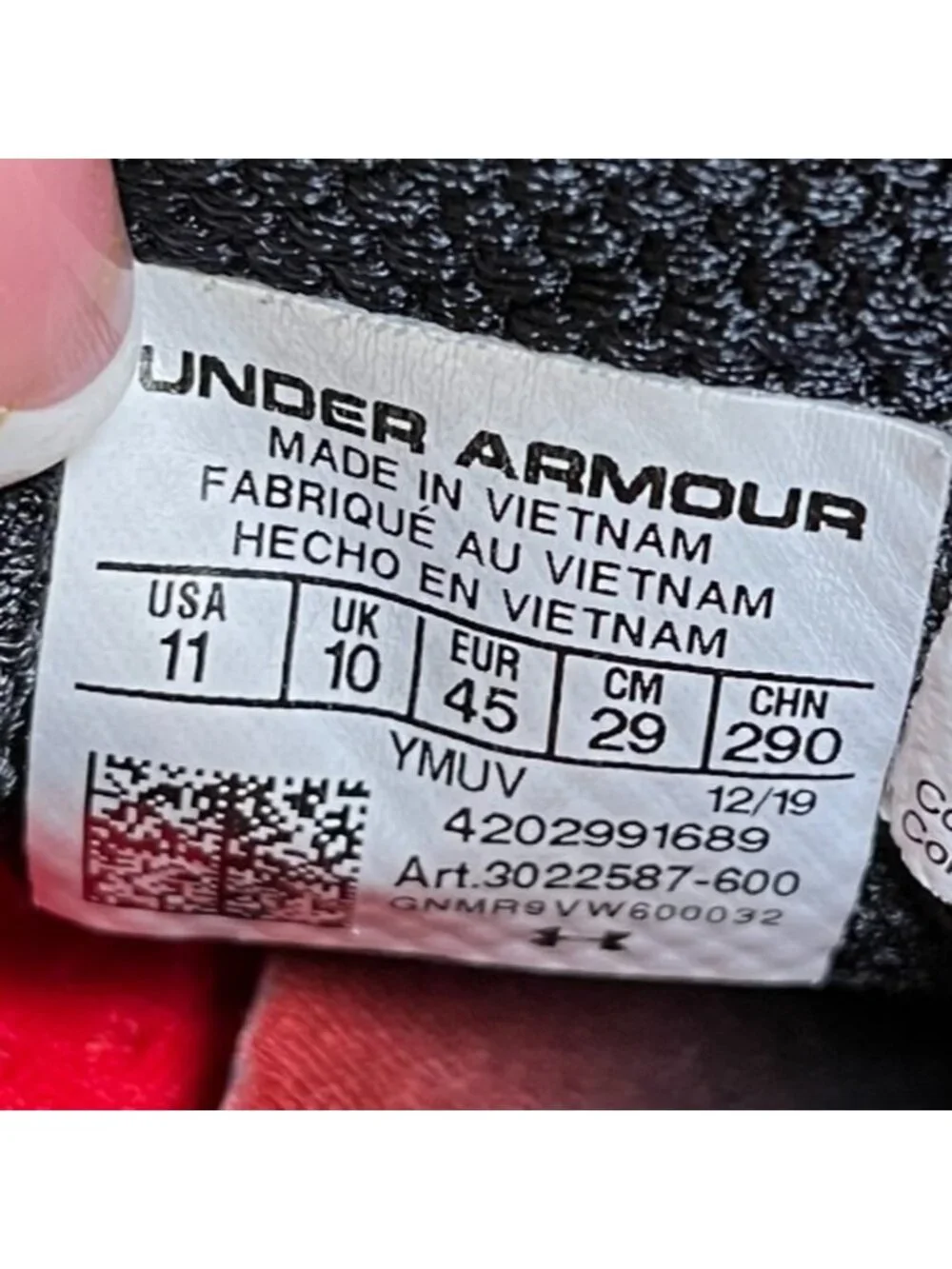 Under Armour please review